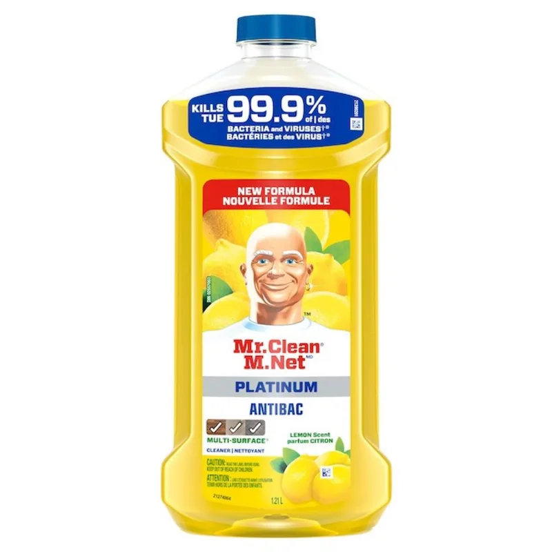 Mr. Clean Platinum All Purpose Cleaner Anti-Bacterial Lemon Scent - 1.21-L