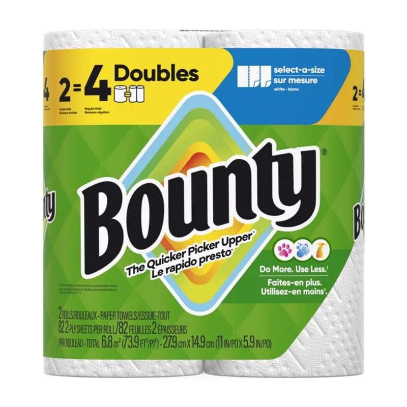 Toalhas De Papel Bounty, 2 Camadas, 82 Folhas, 1 Pacote (pacote Com 6)