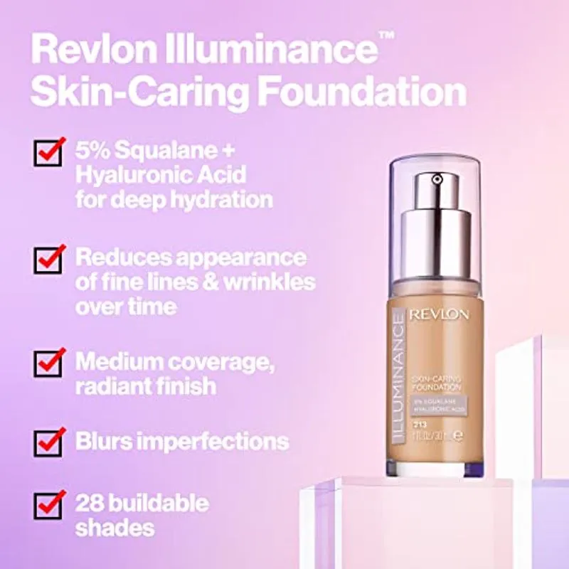 Revlon Illuminance Skin-caring Liquid Foundation, Hyaluron