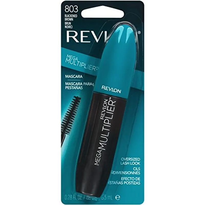Revlon Mega Multiplicador Mascara, Blackend Brown, 0.28 Fluido