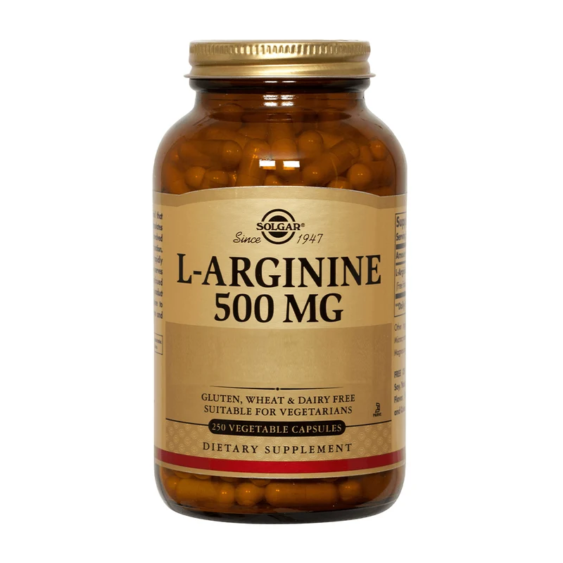L-Arginine 500 mg, Arginina (250 caps) - Original SIN SABOR