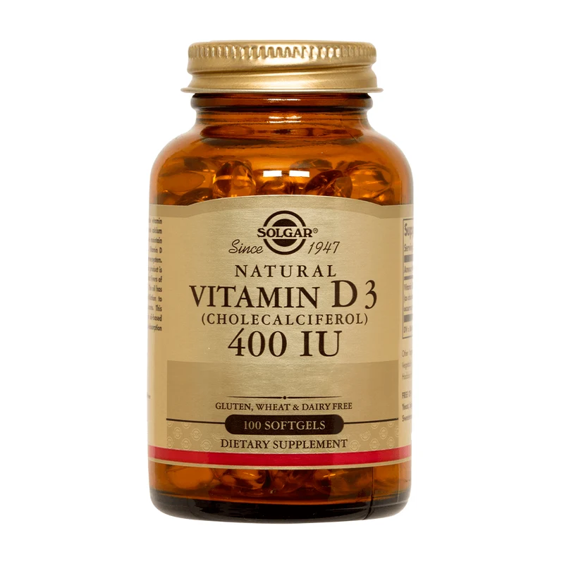 Vitamina D3 400 UI (100 soft) SIN SABOR