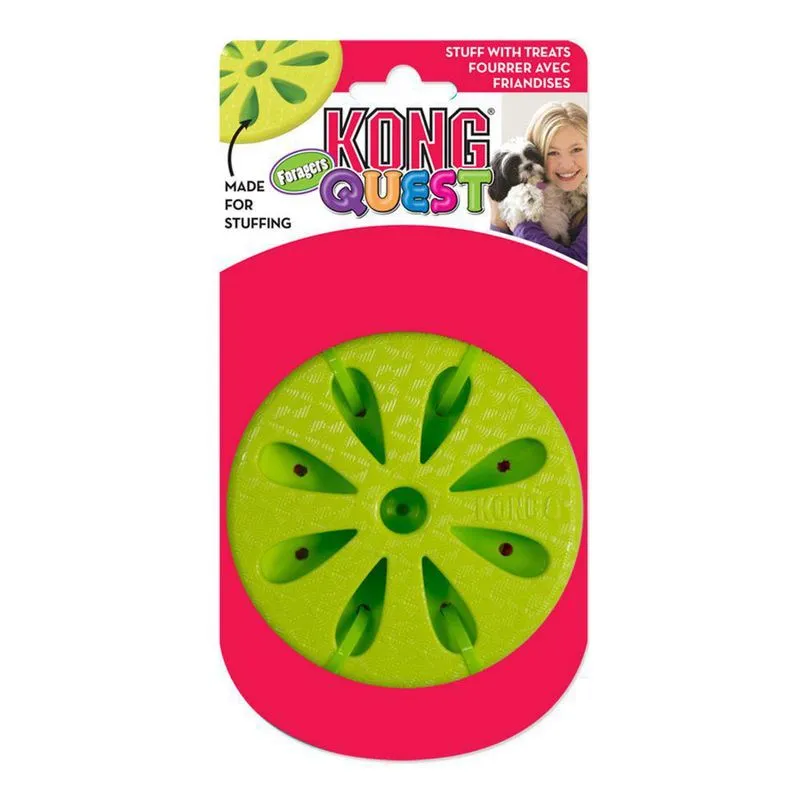 Brinquedo Kong Quest Foragers Flower Tamanho Único Verde