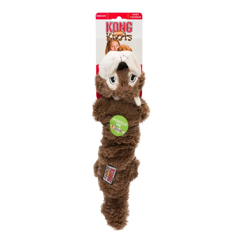Kong Scrunch Knots Toy Squirrel Medium/Large