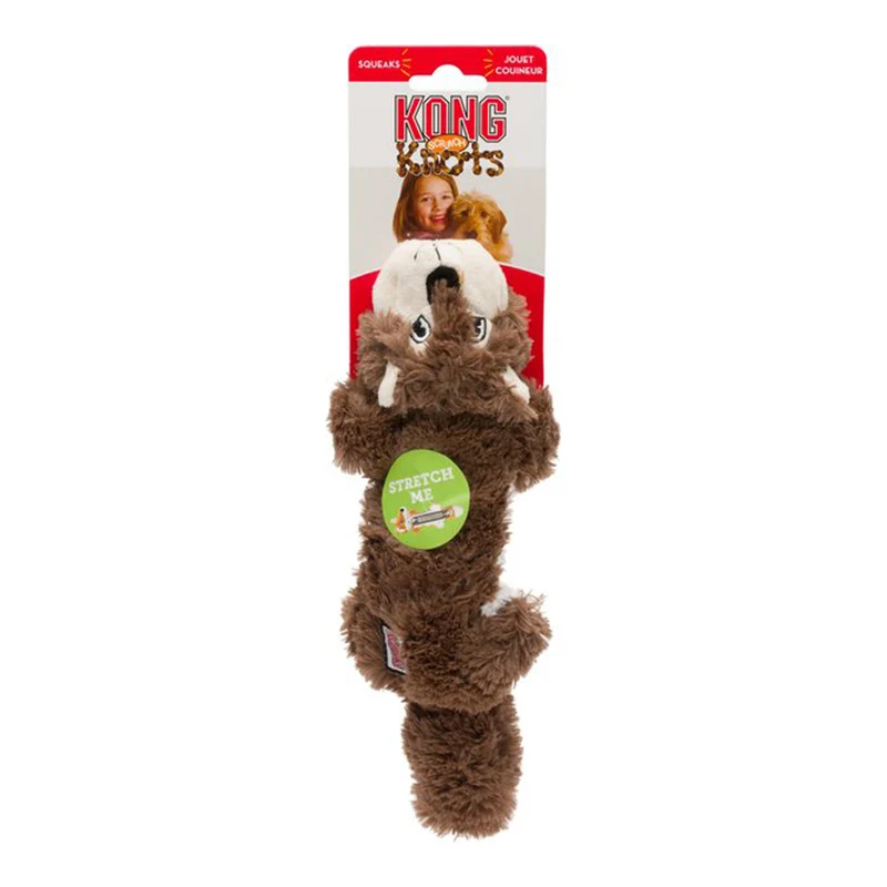 Kong Scrunch Knots Toy Squirrel Small/Medium