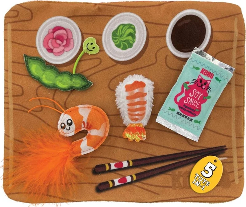 KONG Pull-A-Partz Sushi Multi