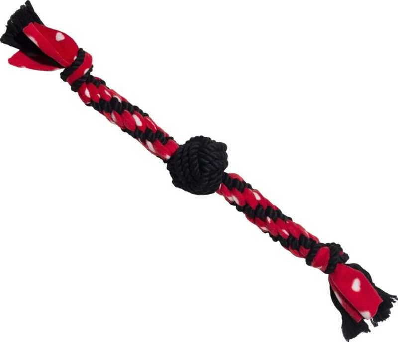 KONG Signature Rope Dual Knot with Ball Black/Red / 22.5"