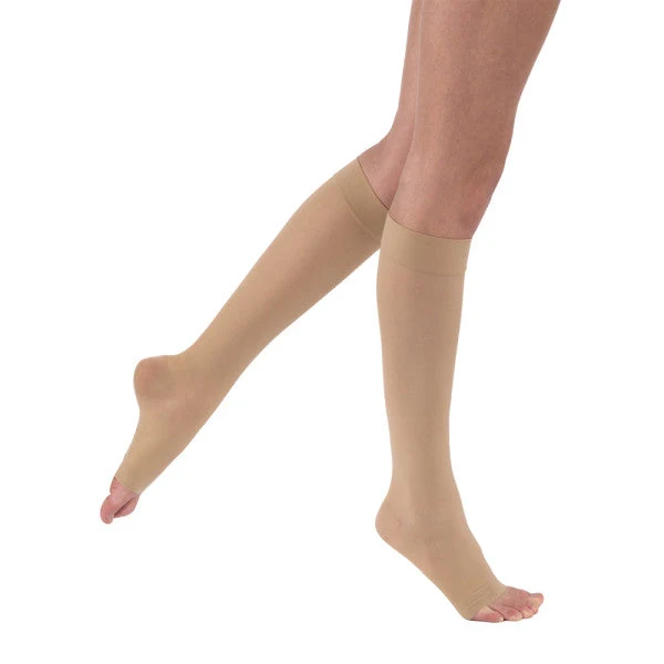 JOBST® UltraSheer Women's Knee High 20-30 mmHg, Open Toe Medium / Petite / Natural