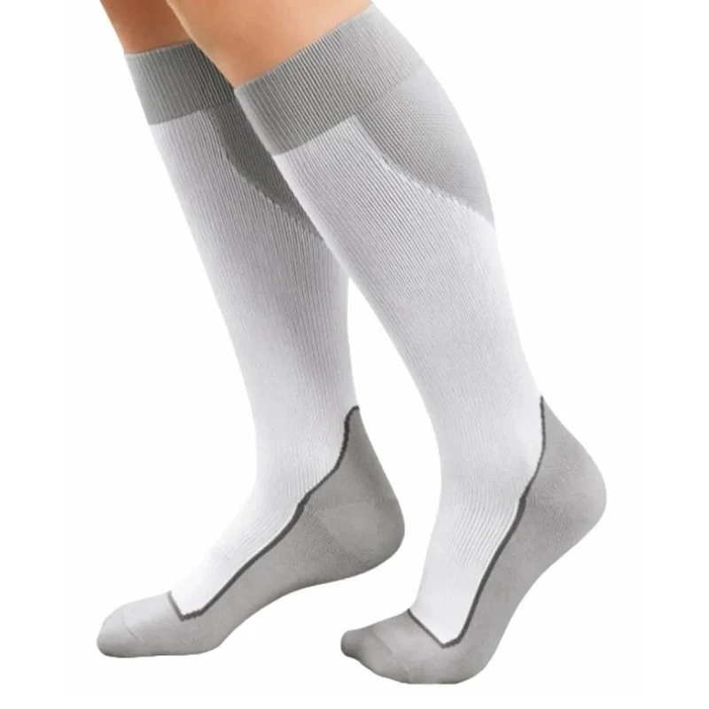 Jobst Sport Meia de Compressão para Corrida 20-30 mmHg Branca / XG