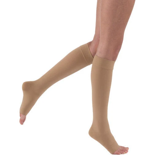 JOBST® Relief Knee High 20-30 mmHg, Open Toe Medium / Petite / Beige