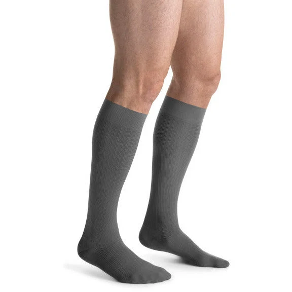 JOBST® forMen Ambition SoftFit Knee High 30-40 mmHg Size 4 / Regular / Gray