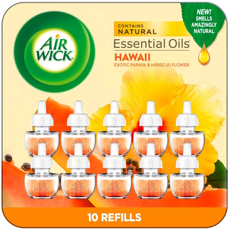 Purificador De Ar Air Wick Plug In Refil De Óleo Perfumado De 10 Ct