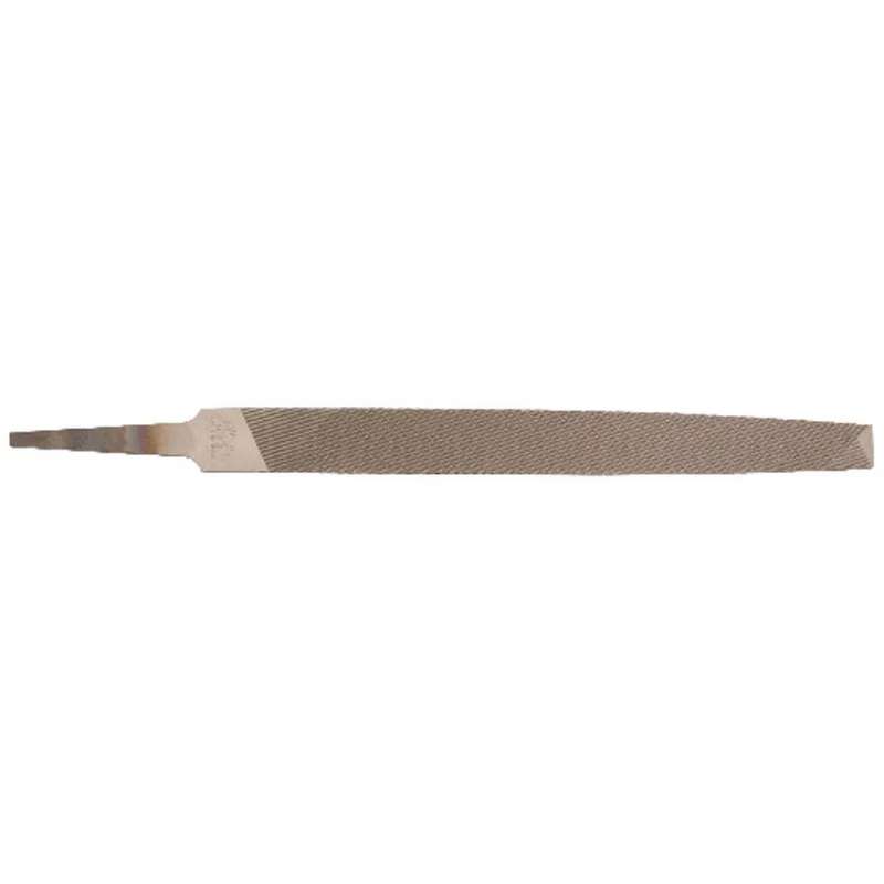 Nicholson Steel Rectangle Double-Cut Flat Smooth File - 8-in Long