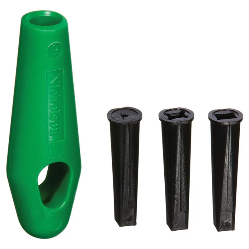 Nicholson Green Plastic File Handle with 4 Inserts - 4-in Long