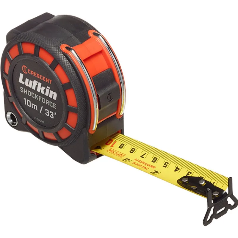 Shockforce Measuring Tape - Dual Sided - 33-ft