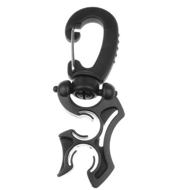 6x Suporte De Mangueira Bcd Duplo De Mergulho Com Clipe Preto