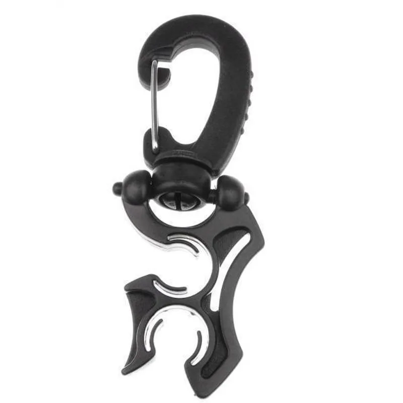 5x Suporte De Mangueira Bcd Duplo De Mergulho Com Clipe Preto