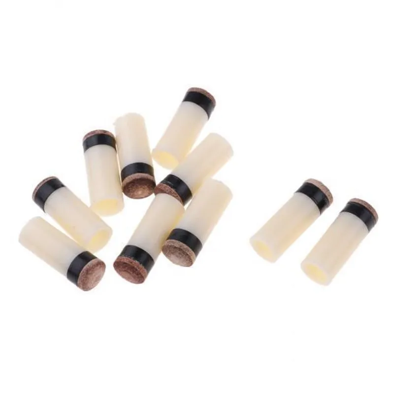 2x10 Peças Slip-on Pool Bilhar Pontas Snooker Stick