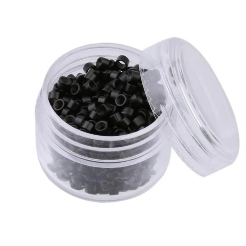 Grânulos De Microanéis Revestidos De Silicone De 3 Mm 5x500 Peças Para Ponta I