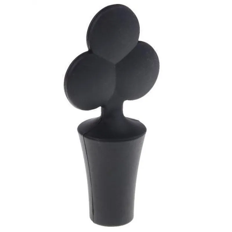 2x1pc Mini Tampão De Garrafa De Vinho De Silicone De Poker Criativo