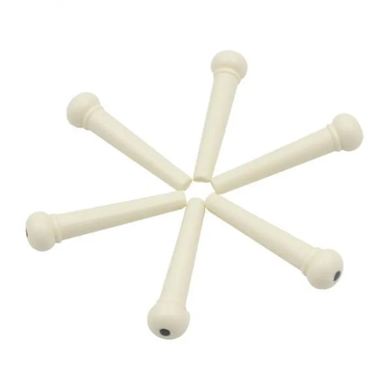 5x6 Peças De Pinos De Ponte De Madeira Para Cordas De Guitarra Para Acústica