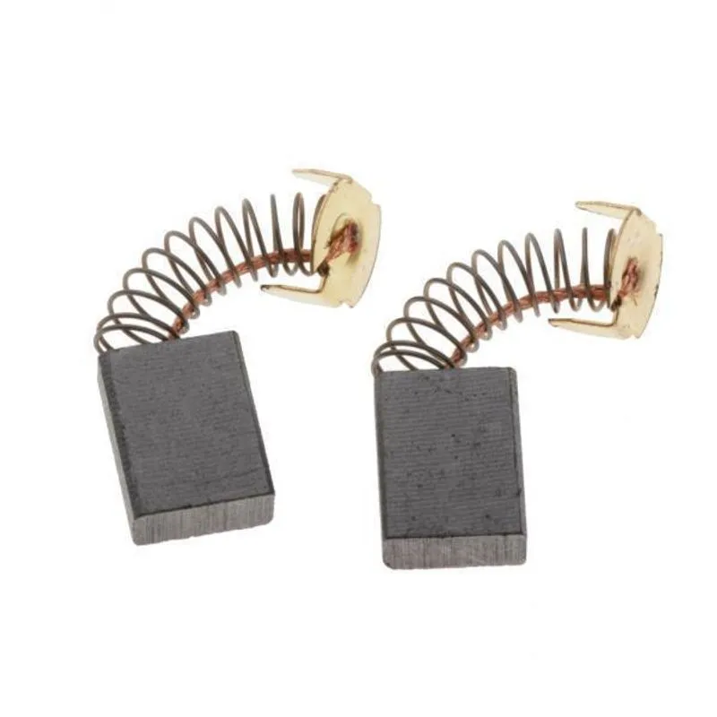 3x2pçs Escovas De Carbono De Mola De Motor Elétrico Peças Diy Sobressalentes