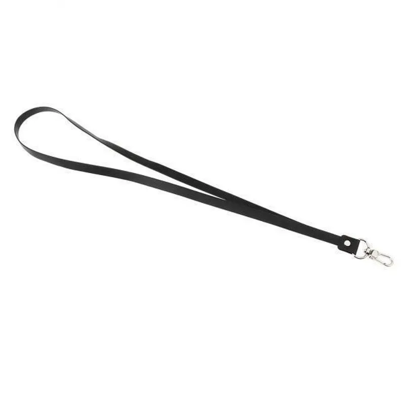 Grampos De Metal Com Alça De Pescoço De Couro 12xpu Para Cartões De Identificação