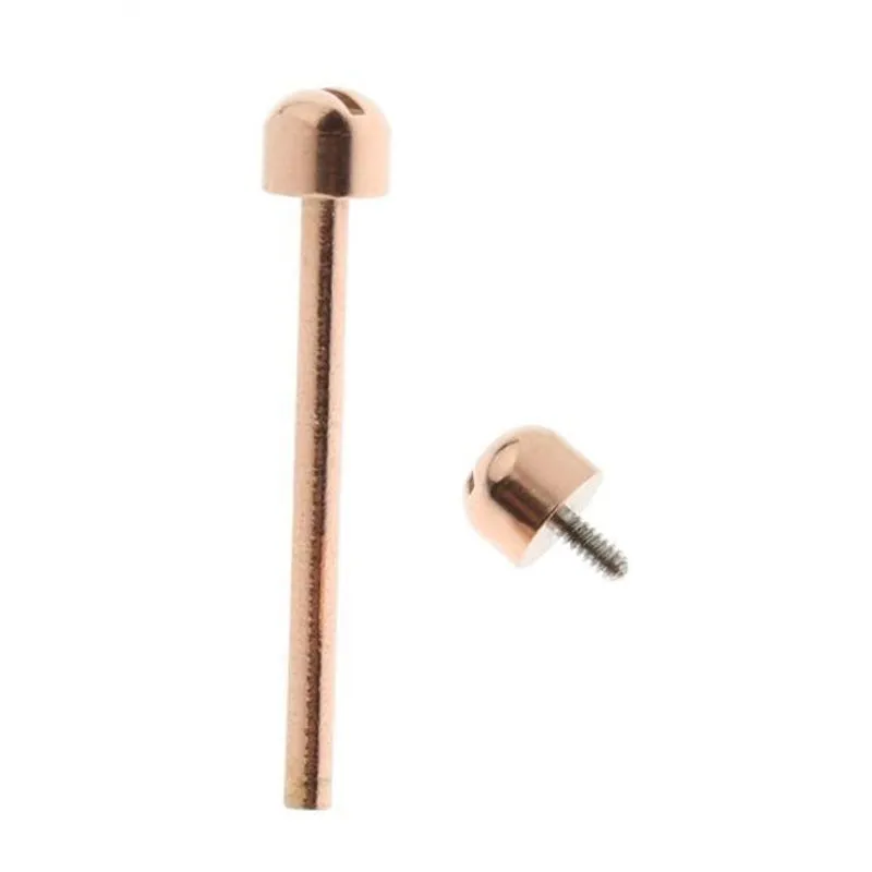 3x Parafuso De Relógio Parafuso De Tubo De Conexão Rosa De Ouro 18mm