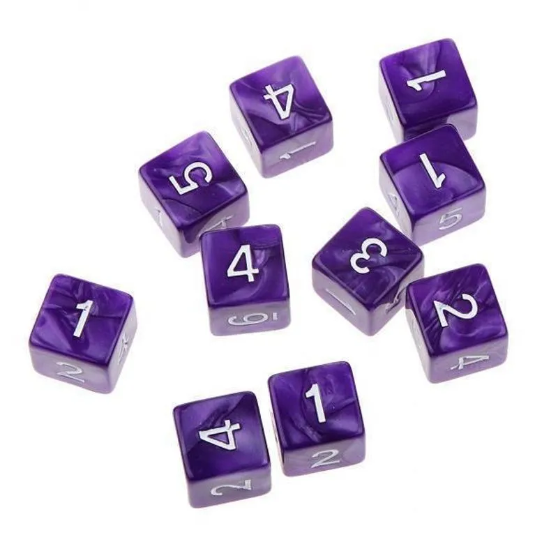 4x 10pcs Six Sided D6 Playing D&amp;d Rpg Party Games Dice