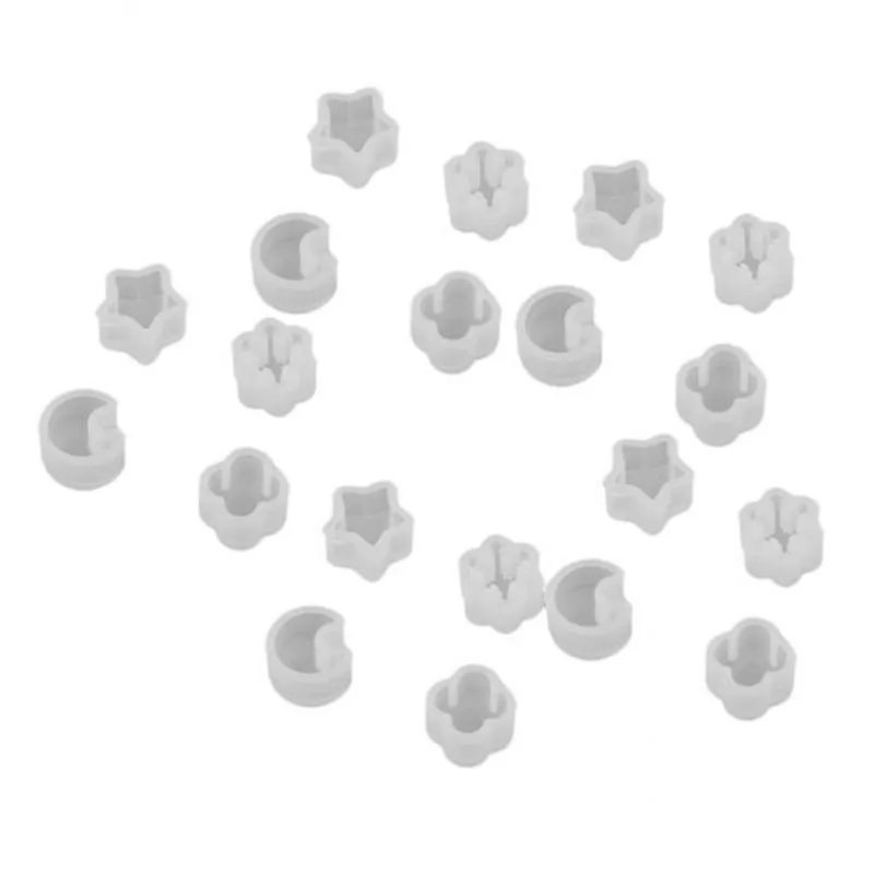 8x20pçs Moldes De Silicone Moldes De Fundição De Resina Para Joias