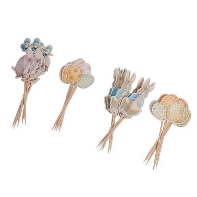 22xcute Duck Rabbit Egg Style Cupcake Topper Festival De Páscoa