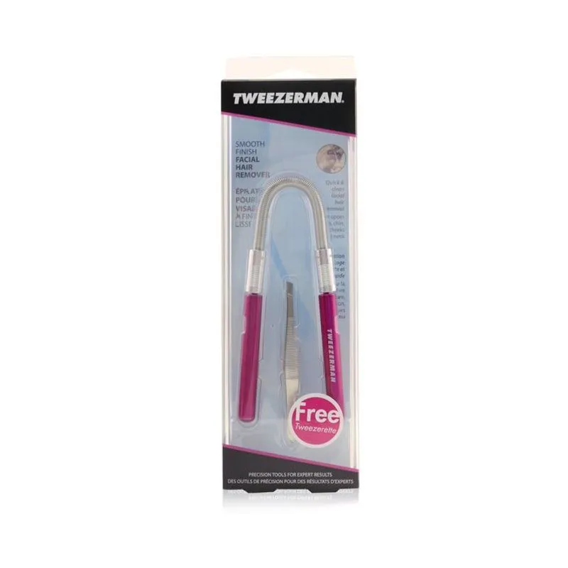 Pinça Removedora De Pelos Faciais Smooth Finish Pink Com Pinça