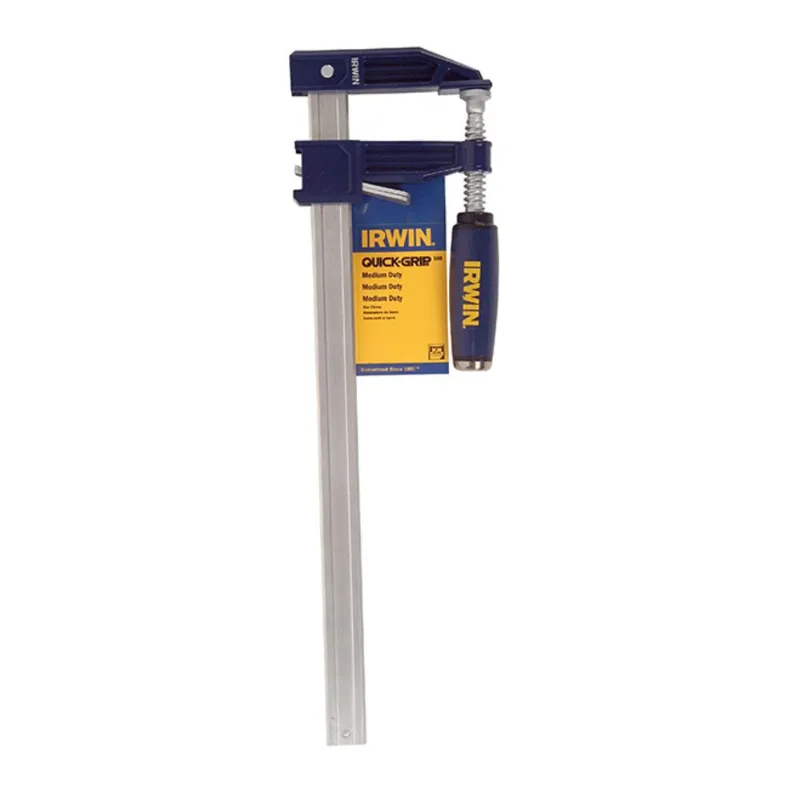 Irwin Quick Grip Steel Bar Clamp - Ergonomic Handle - Clutch Lock - 6-in Clamping Capacity