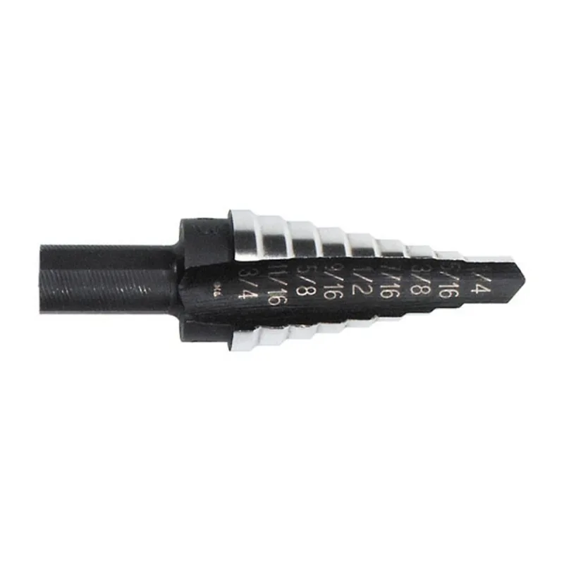 IRWIN Unibit Fractional Step Drill Bit - #1 1/4-in - Hex Shank - 13 Hole Sizes - Speed Point
