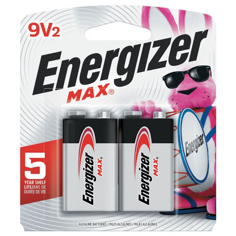 Bateria Energizer Max 9v Alcalina, Pacote Com 2