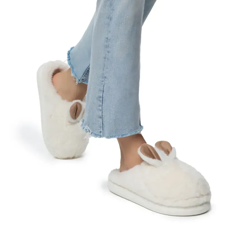 Pantufa Flowfa Rabbit Feminina Branca BRANCA - 35