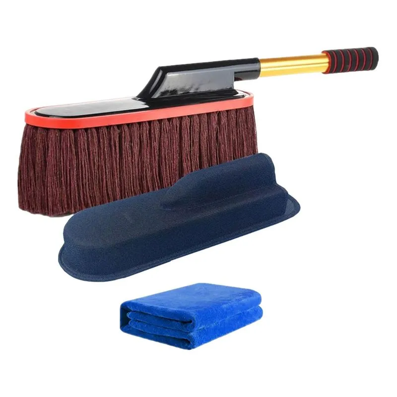 Kit De Espanador De Carro Escova De Detalhes De Carro Para Interior Exterior