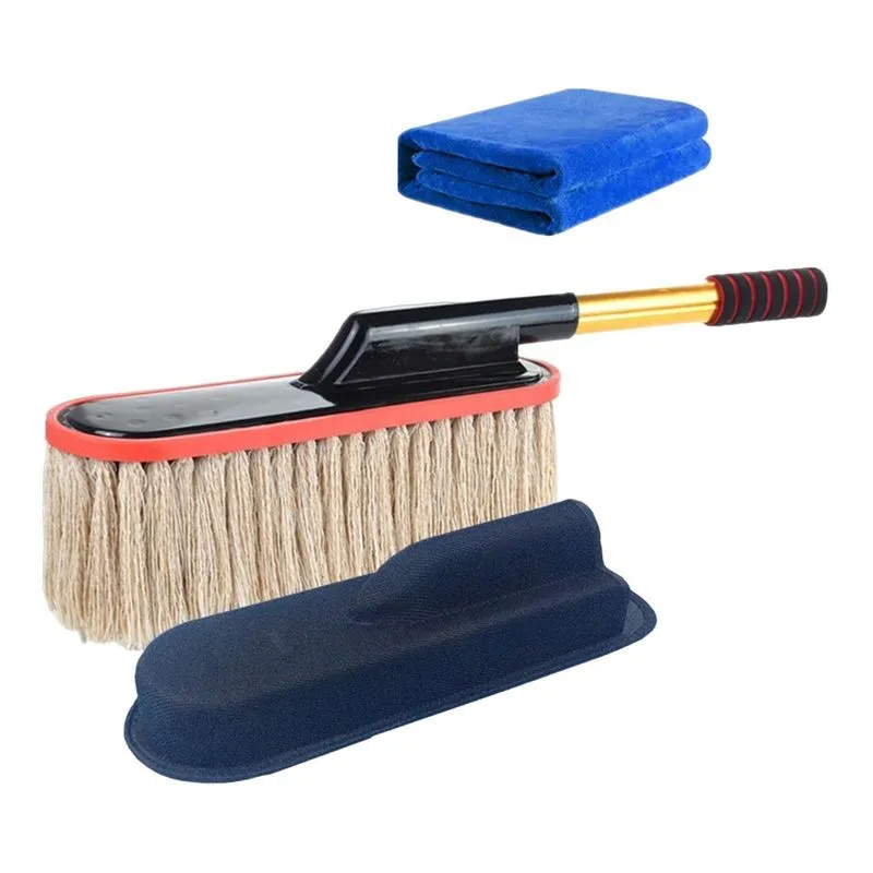 Kit De Espanador De Carro Escova De Detalhes De Carro Para Interior Exterior