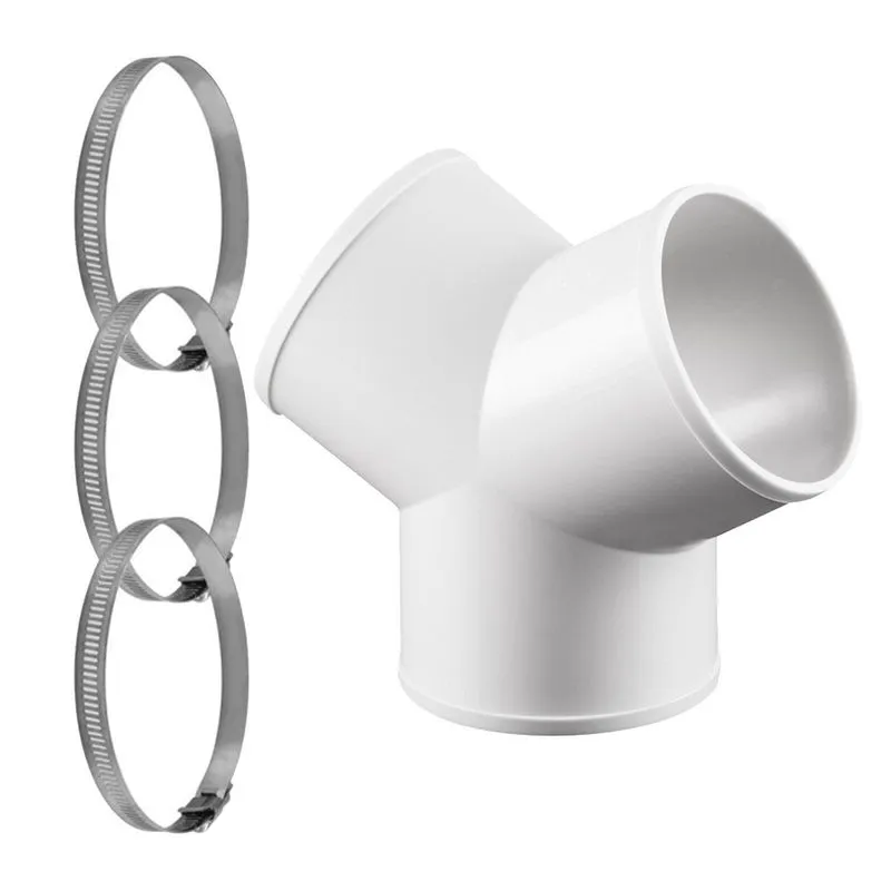 Adaptador De Mangueira De 3 Vias Conector De Tubo Redondo Em Forma De Y Para Cozinha