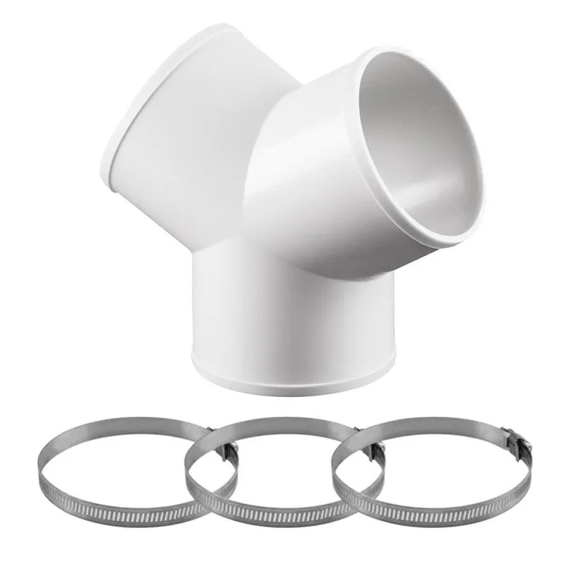 Adaptador De Mangueira De 3 Vias Conector De Tubo Redondo Em Forma De Y Para Cozinha