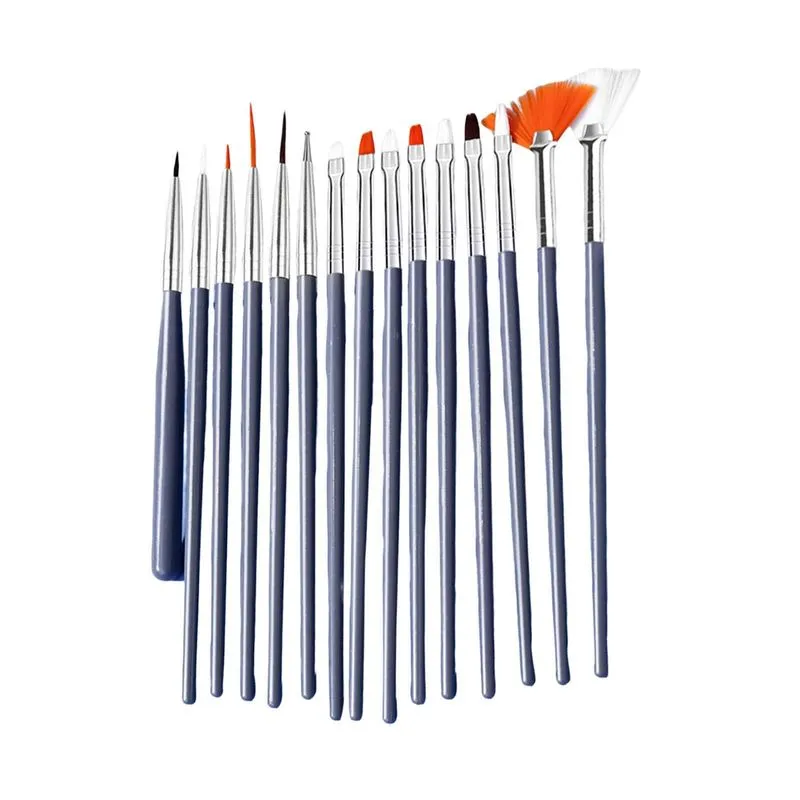 Pincéis De Pintura 15x Caneta De Desenho De Unhas Para Fazer Pontos Polonês