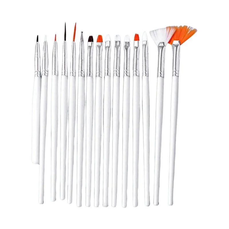 Pincéis De Pintura 15x Caneta De Desenho De Unhas Para Fazer Pontos Polonês
