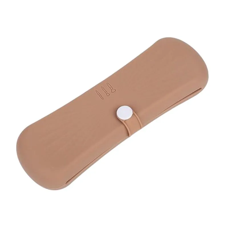 Recipiente De Suporte De Escova De Maquiagem De Viagem Maquiagem De Silicone Portátil