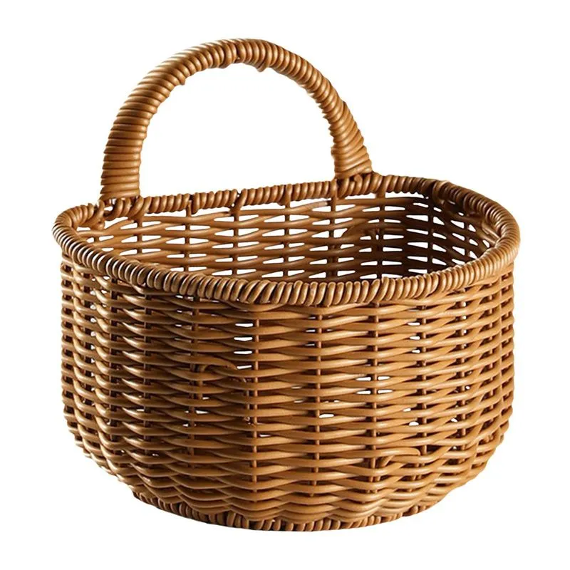 Cesta De Cozinha Cestas Suspensas Tecidas Para Vegetais