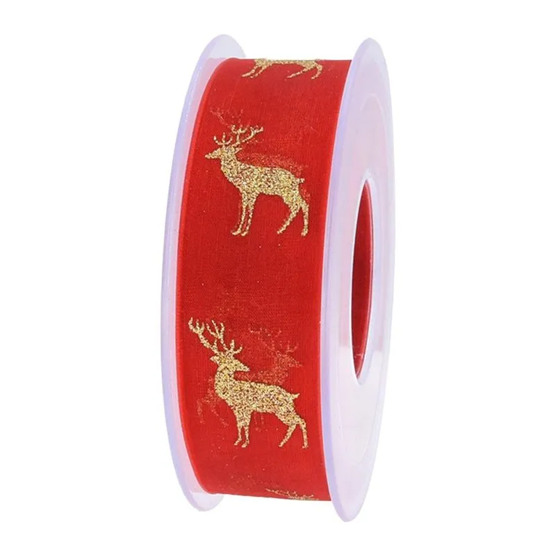 Fita De Natal Fita De Chiffon Transparente De 22 Jardas Para O Natal