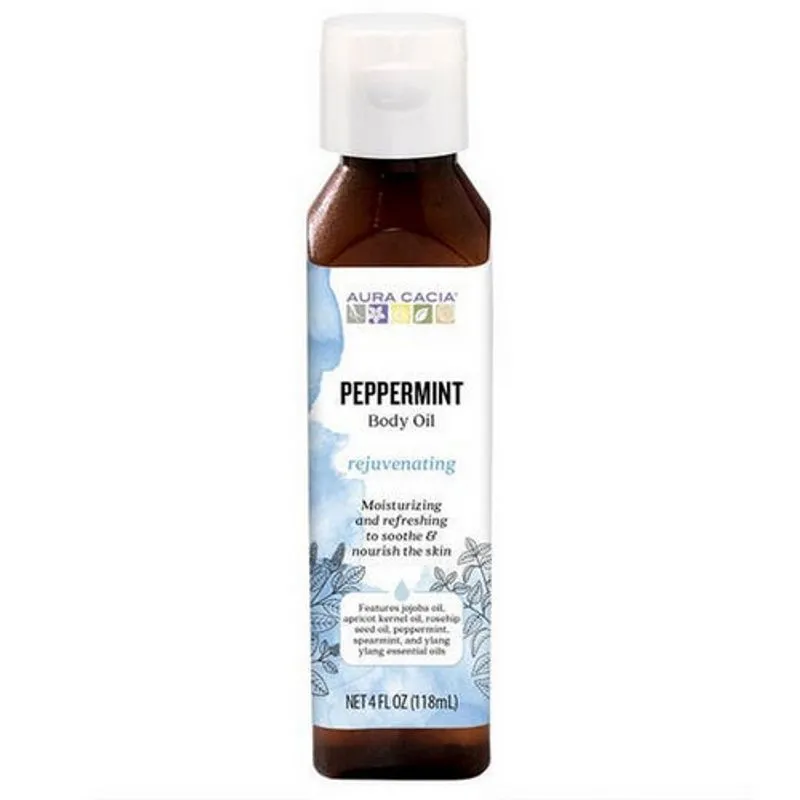 Aromaterapia De Colheita Óleo Corporal Hortelã-pimenta 4 Oz Por Aura Cacia