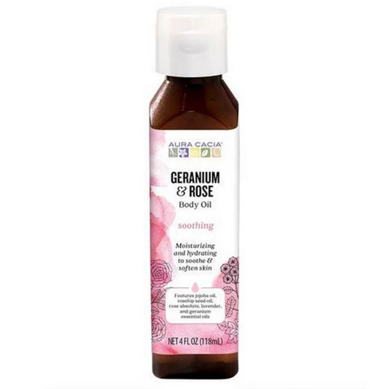 Óleo De Banho/massagem Gerânio Reconfortante Por Aura Cacia