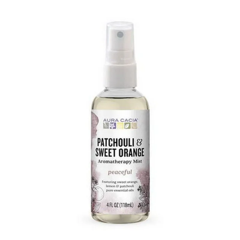 Patchouli De Névoa De Aromaterapia/laranja 4 Oz Por Aura Cacia