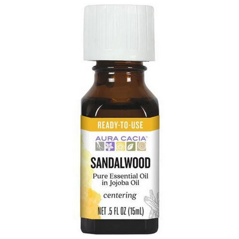 Óleo Essencial Precioso De Jojoba De Sândalo, 0,5 Oz By Aura