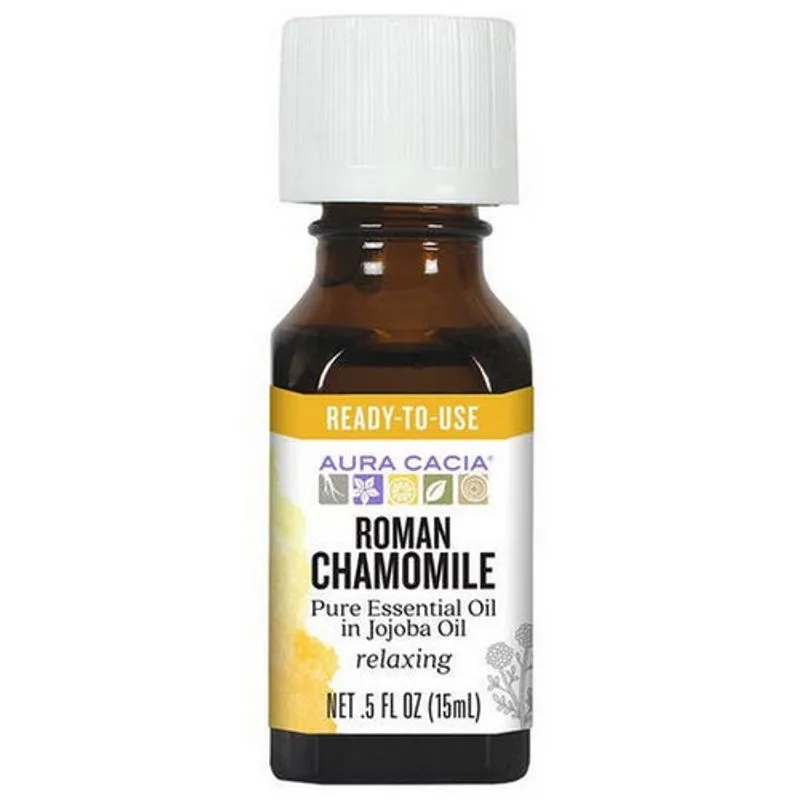 Jojoba De Camomila Romana Com Óleo Essencial Precioso, 0,5 Oz Por